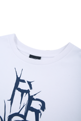 White PRS thorn short sleeve t-shirts