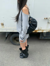 eyelet balloon bag(black)