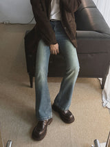 Awesome Sand Semi Bootcut Denim Pants (7color)