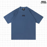 Glacier Animals Pure Blue Denim-Washed Heavy‑Weight T-Shirt（Blue Whale）