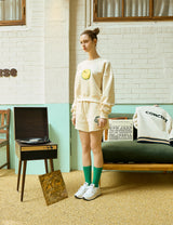 テニスボールソフトクリームスウェットショーツ[For women]