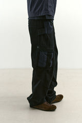 ミックスファブリックm65パンツ (Washed Navy)