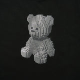 24FW ブロックベアショートスリーブTシャツ ブラック