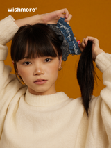 wishmore オリジナルデザインデニムヘアリング
