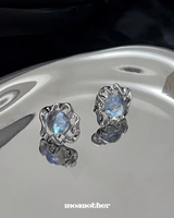 [925SILVER NEEDLE]ウェーブキュービックピアス