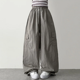 Roa Baslock Nylon Cargo Wide Pants