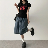リカナンバー レタリング ショートスリーブ Tシャツ