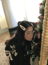 バニーフォーファースナップヘアクリップ (3color)