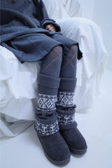 Nordic knit leg warmer (3color)