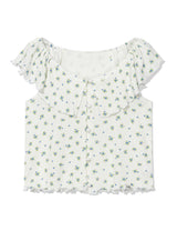 ラッフル フラワー スカートパンツ(WHITE)