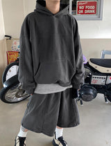 No.0637 pigment heavy hood & shorts SET (3color)