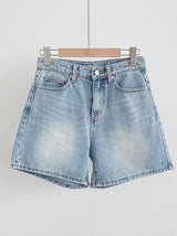 Slom Washing Denim Shorts
