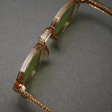 Vatic Vintage Optical Soto Champagne / Blue Demi 8mm 厚みのあるカットフィルムレンズ 浅い緑色のレンズ