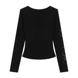 Sorine Cutout Print Top