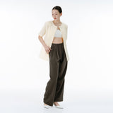 Soil stripe pants (charcoal)