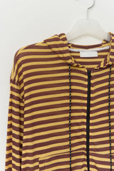 Robe Striped Zip Hoodie