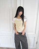 (Sleeveless) ニューラルホルター半袖Tシャツ