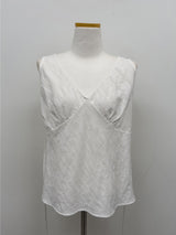 Hachi Shirred Strap Sleeveless Blouse