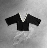 オウン カラー マッチング ディープ Vネック Tシャツ