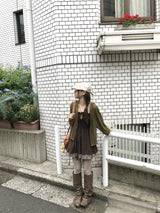 タマサマーフーディーカーディガン