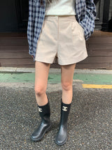[MADE] デロコーデュロイピンタックハーフパンツ