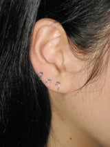[Silver ver.] Number doodle piercing