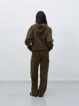 stitch cargo sweat pants