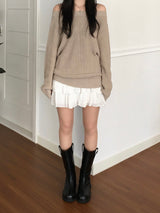 Neff Off-Shoulder Knitwear (3 colors)