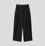 Royden Drape Two-Tuck Wide Slacks