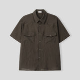 ロダンリンクルツーポケット半袖シャツ