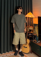 [ VirStyle Original ] INKKI Canvas Carpenter Shorts 4COLOR