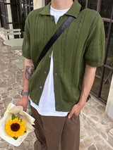 Tangle Cable Knit Cardigan – L, XL (6 Colors)