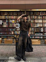 Frix snap western short-sleeved shirt