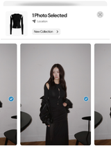 Vibe open long-sleeved cardigan knitwear