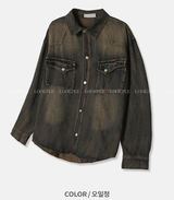 Our Western Overfit Two Pocket Denim Shirt