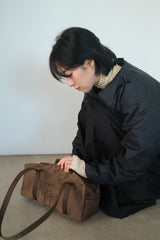 compact duffle bag (brown)