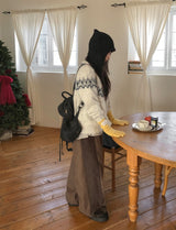25FW★ [BAONHAUS] セルンカラーマッチングコーデュロイワイドパンツ