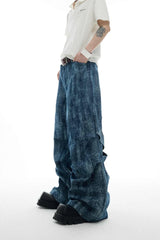リンクルテクスチャーストレートデニム
