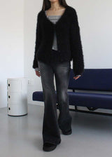BLACK CAT BOOTS CUT DENIM