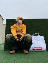 West Vintage Balloon Denim Pants (Yellow Blue)