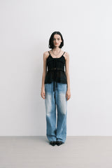 ss cubic pants (blue)