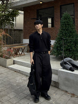 Hachi flow collar knit