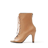 Basic Patent Open Toe Heel(Beige)