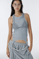 D-RING TWO-WAY TANK TOP (GRAY)