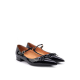 Colorful Bridge | Black Butterfly Pointed Sweet Mary Jane Shoes Women's Flat Ballet Shoes