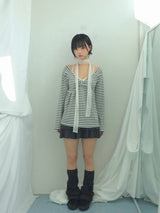 Ribbon Stripe Loose Top
