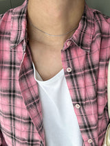Brandy Pigment-Dyed Check Shirt
