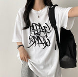 Gerty Vintage lettering boxy fit short-sleeved T-shirt