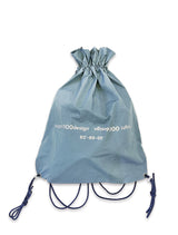 Reverse Logo Gym Sack / Dusty Blue