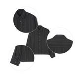 [F/W] Modern stripe crop shirts(2color)